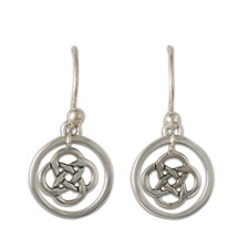 Sita Circle Earrings in Sterling Silver