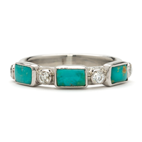 Tributary Ring in Turquoise