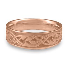 Wide Sonoma Hills Wedding Ring in 14K Rose Gold