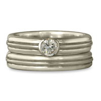 Windsor Bridal Ring Set in 14K White Gold