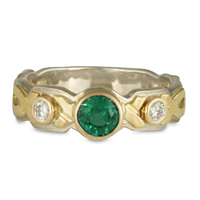 Wrap Solitaire Engagement Ring in Emerald